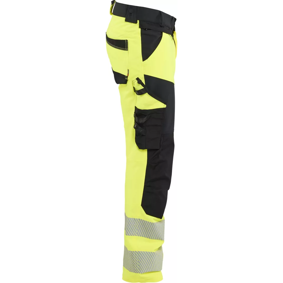 Blaklader 112416483399, Hi-Vis Work Trousers 4-Way Stretch, Hi-Vis Yellow/Black, image 2, gallery thumbnail
