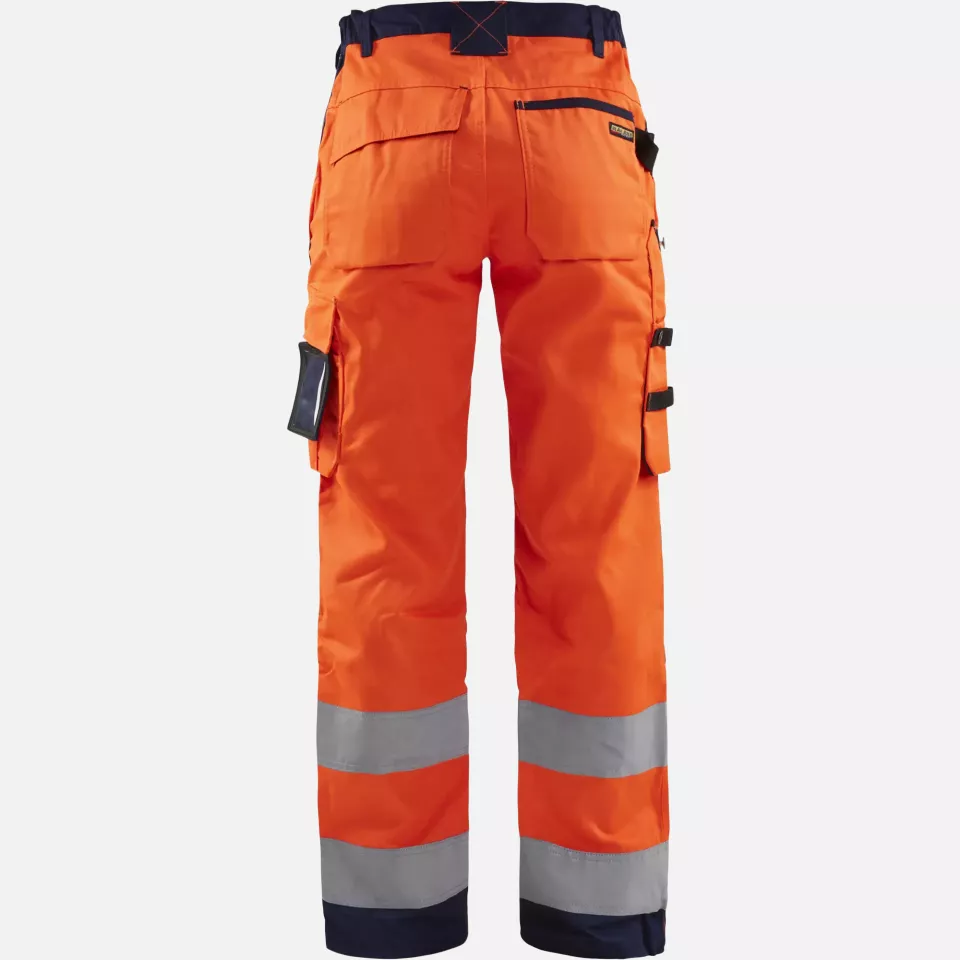 Blaklader 715518115389, High Vis Damen Arbeitshose, Orange/Marineblau, image 4, gallery thumbnail