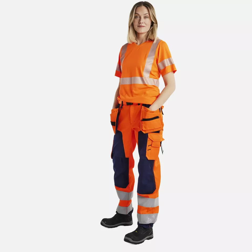 Blaklader 333610135300, High Vis Women's UV Protection T-Shirt, Orange, image 5, gallery thumbnail