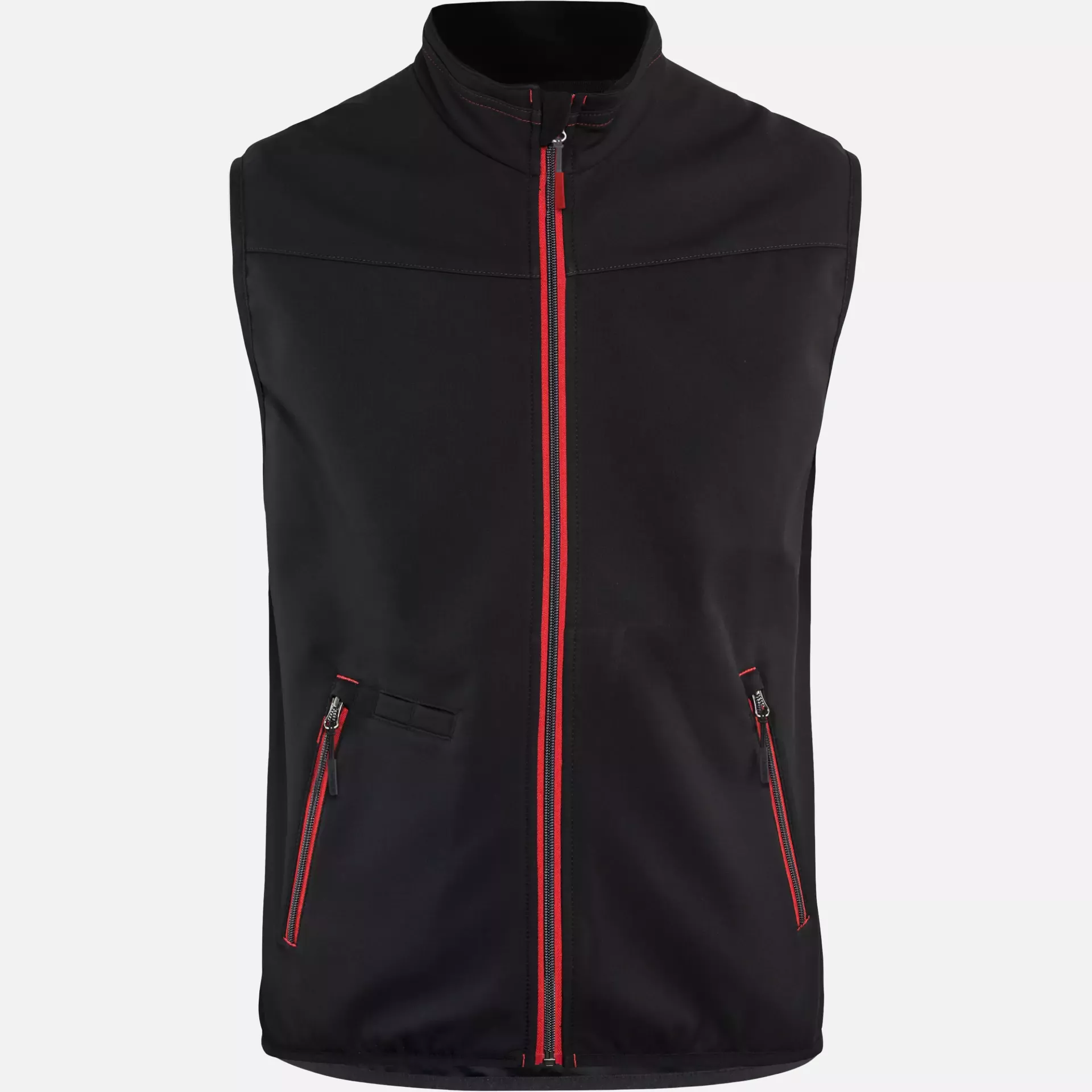 Blaklader 385025169956, Softshell Vest, Black/Red, image 1