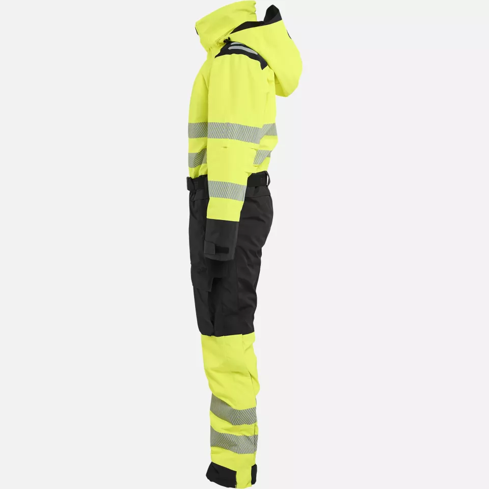 Blaklader 672619773399, Ladies High Vis Winter Coverall, High Vis Yellow/Black, image 3, gallery thumbnail