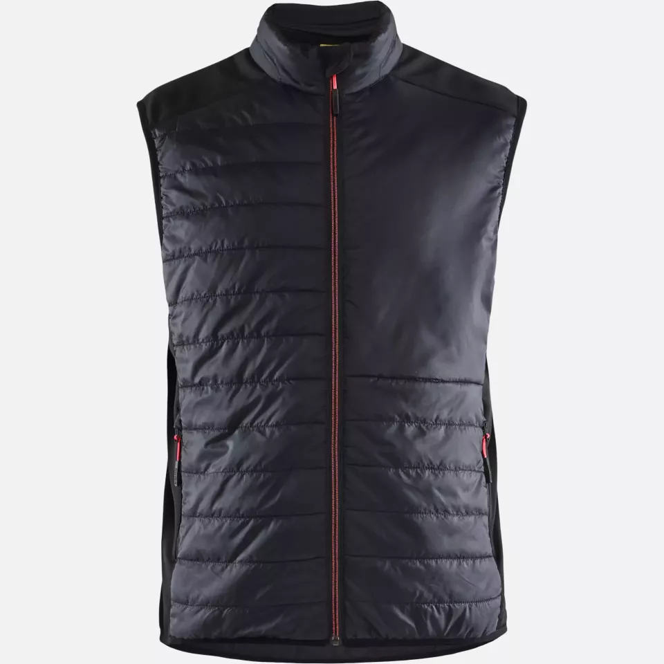 Blaklader 386320309956, Warm Lined Vest, Black/Red, image 1, gallery thumbnail