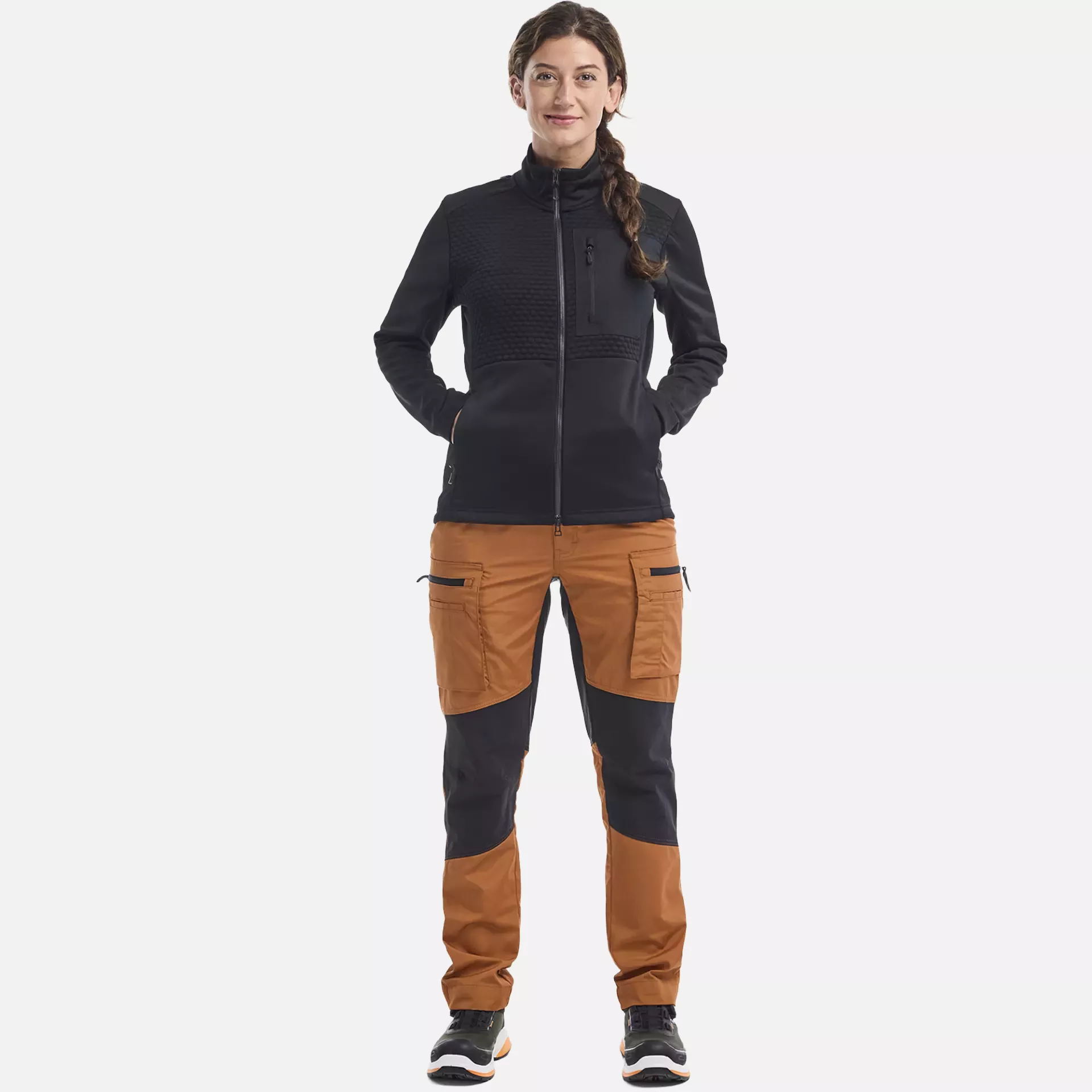 Blaklader 715918454099, Ladies Stretch Work Trousers, Rust/Black, image 5