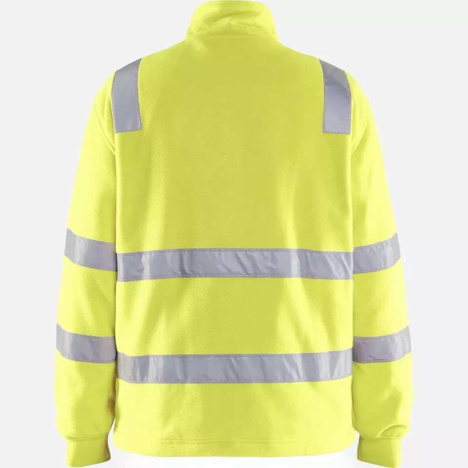 Blaklader 485325603300, High Vis Fleece Jacket, Yellow, image 4, gallery thumbnail