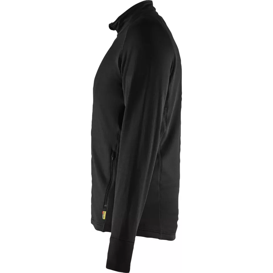 Blåkläder 473525399900, STRIKER Fleece Jacket, Black, image 3, gallery thumbnail