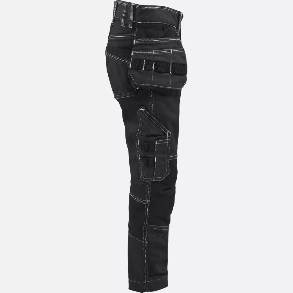 Blaklader 522511478999, X1900 Kids Craftsman Work Trousers Stretch, Navy/Black, image 2, gallery thumbnail