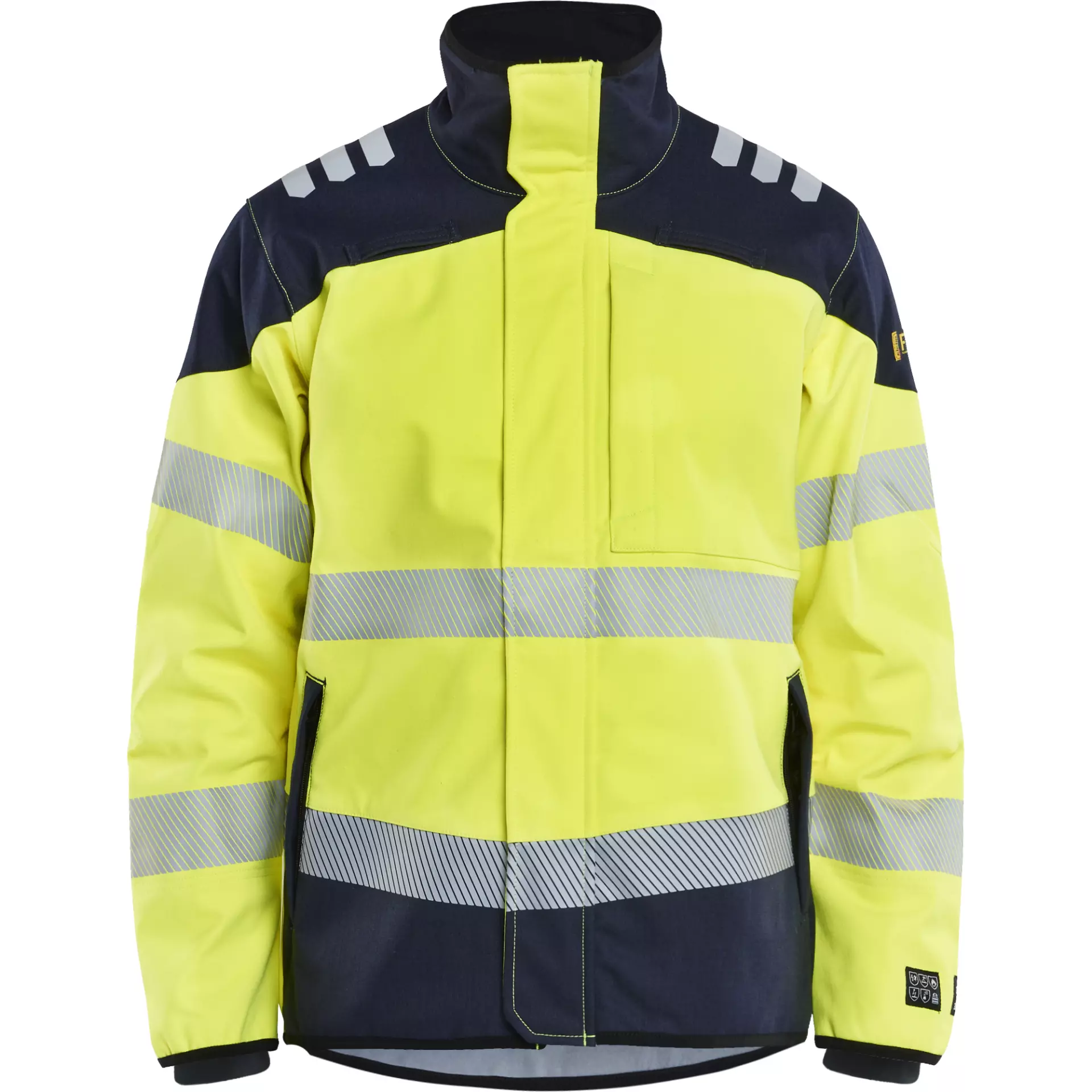 Blaklader 494815603389, Multi-Norm Softshell Jacket, Yellow/Navy