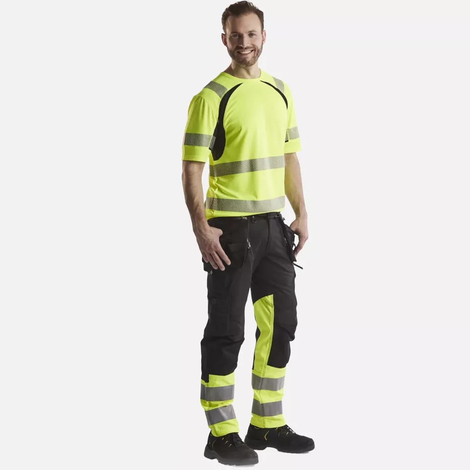 Blaklader 339710133399, High Vis UV Protection T-Shirt, Yellow/Black, image 5, gallery thumbnail