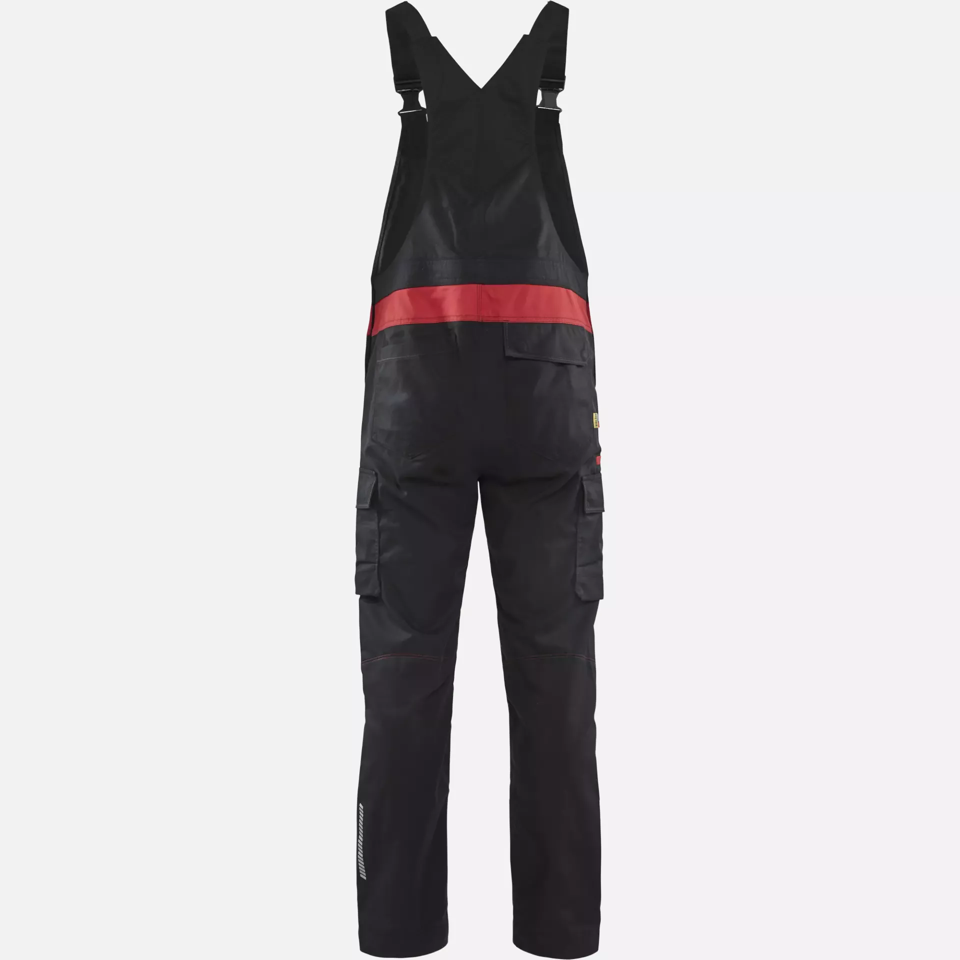 Blaklader 264418329956, Industry Bib and Brace, Black/Red, image 4