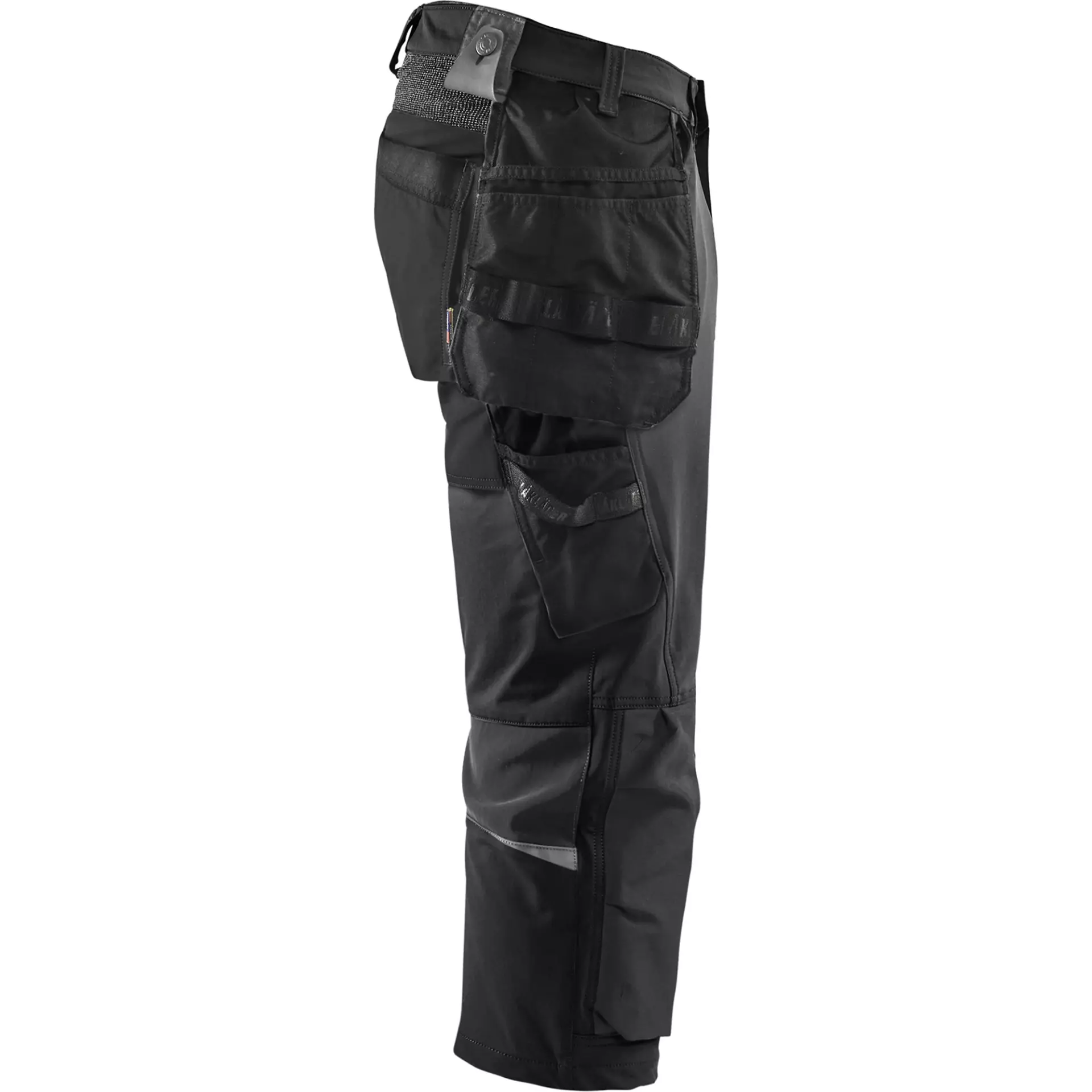 Blaklader 152116459998, 4-Way Stretch Craftsman Pirate Trousers, Black/Dark Grey, image 2