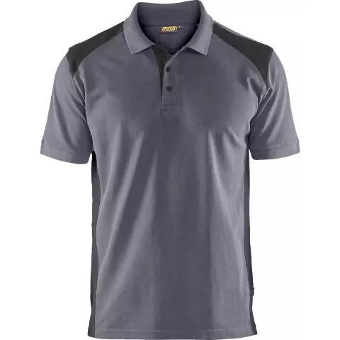 Blaklader Polo Shirt, Medium Grey/Black