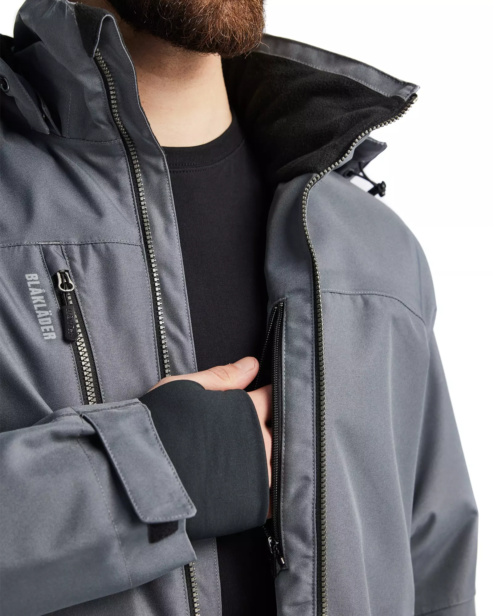 Blaklader 489019779699, Lined Lightweight Winter Jacket, Medium Grey/Black, image 9