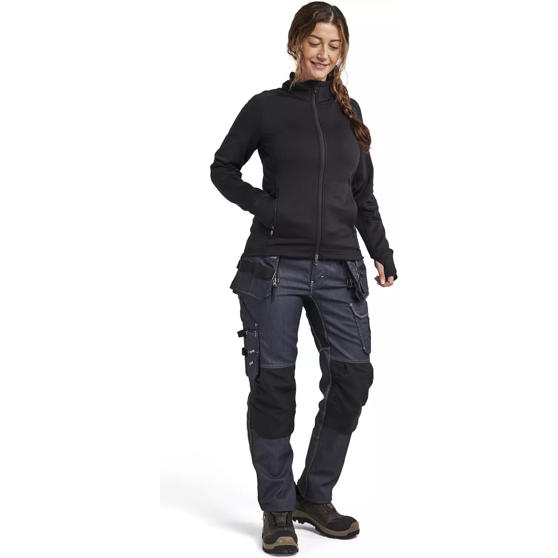 Blåkläder 474525399900, STRIKER Women's Fleece Jacket, Black, image 5