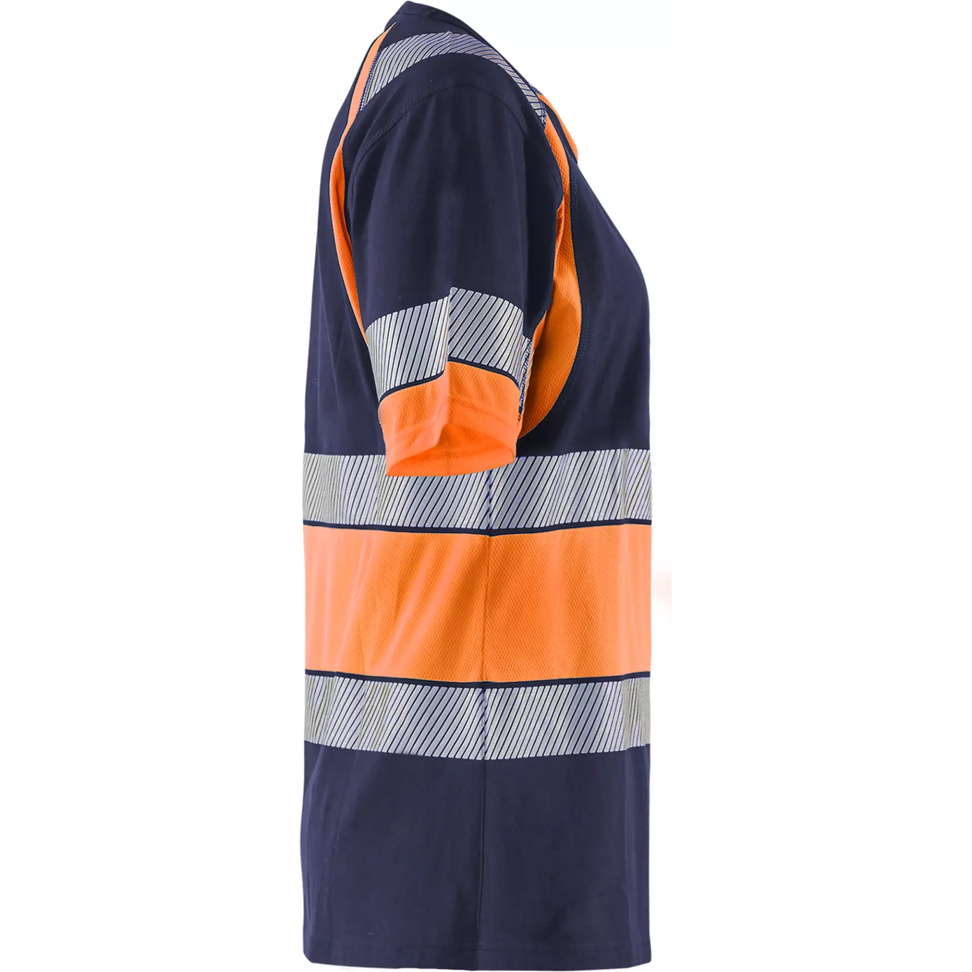 Blåkläder 341010308853, High Vis Ladies T-Shirt, Navy Blue/Orange, image 2