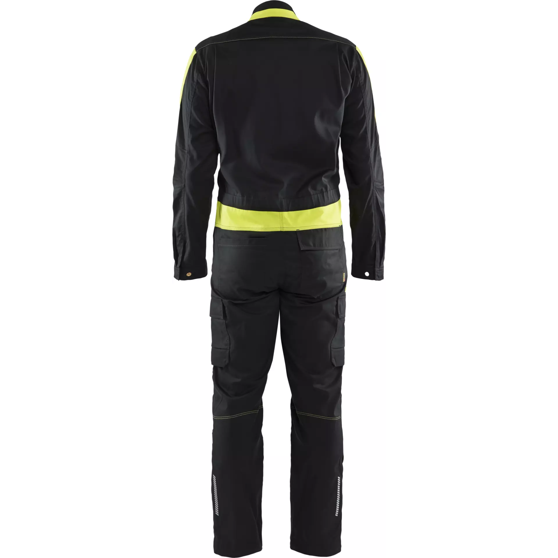 Blaklader 614418329933, Industrial Stretch Coverall, Black/Yellow, image 4