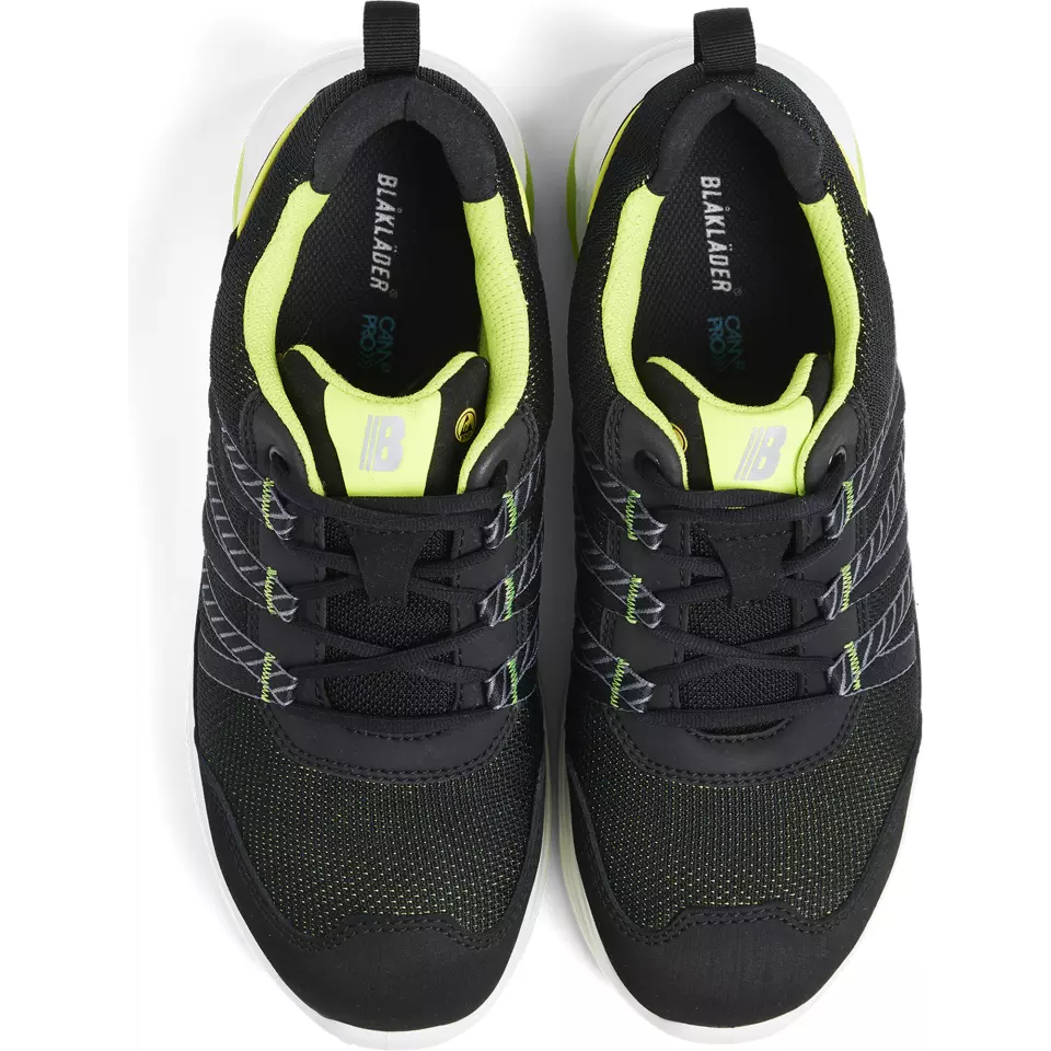 Blaklader 240200009943, SPRINTER Safety Shoe, Black/Lime Green, image 2, gallery thumbnail
