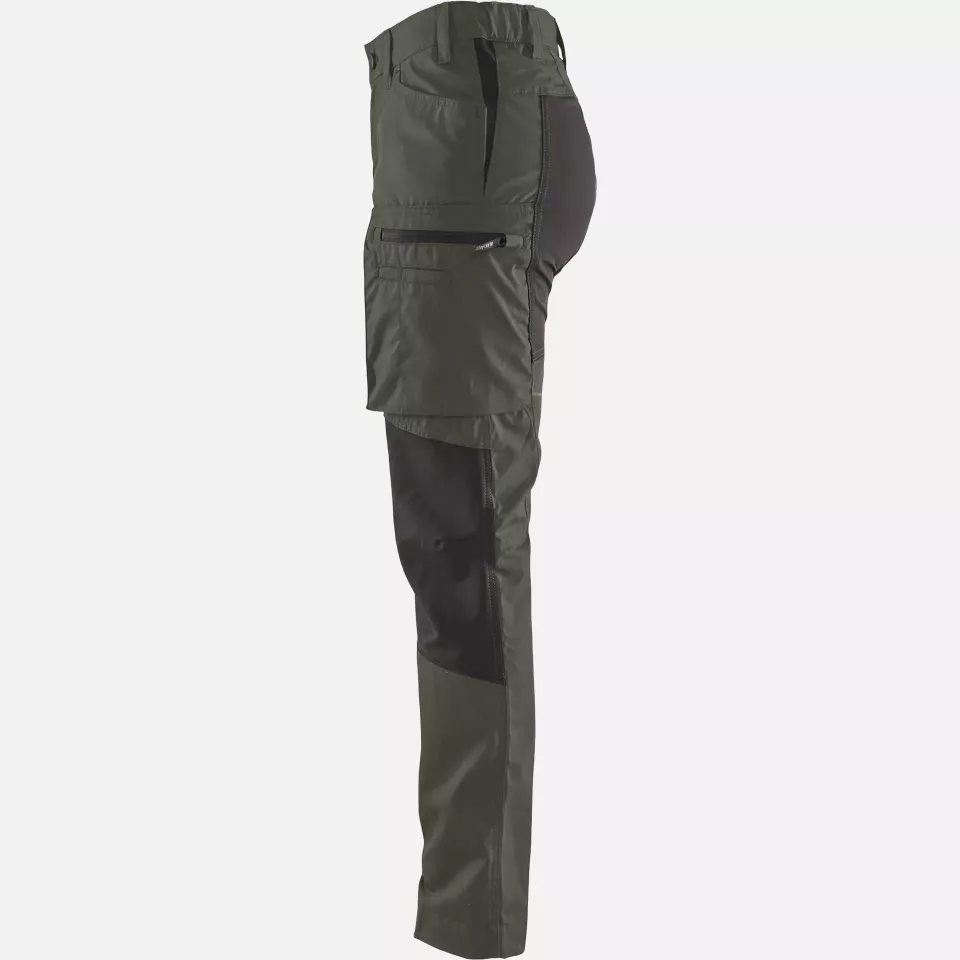 Blaklader 715918454699, Damen Stretch Arbeitshose, Armygrün/Schwarz, image 14, gallery thumbnail