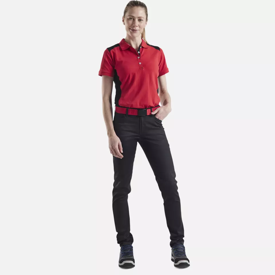 Blaklader 716518309900, Ladies 2-Way Stretch Chino Trousers, Black, image 5, gallery thumbnail