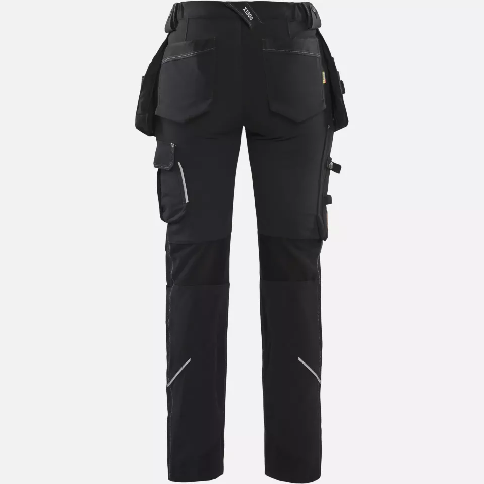 Blaklader 719816449900, Ladies 4-Way Stretch Craftsman Work Trousers, Black, image 4, gallery thumbnail