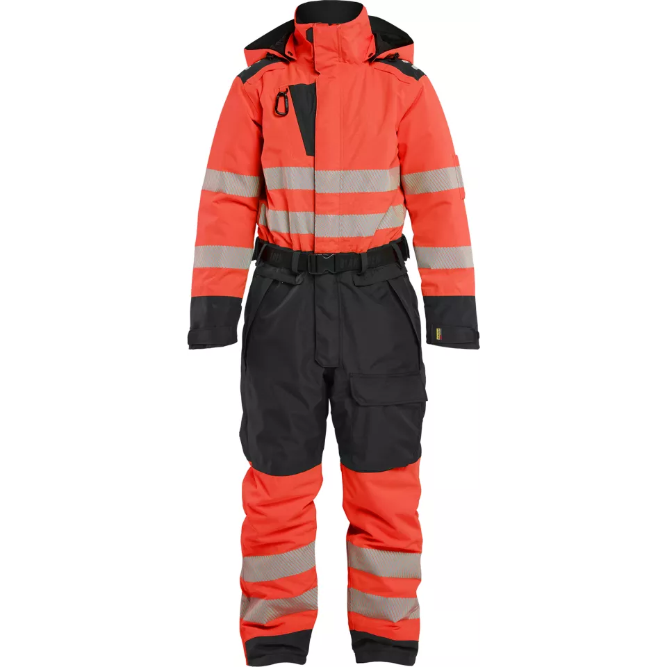 Blaklader 672619775599, Ladies High Vis Winter Coverall, High Vis Red/Black