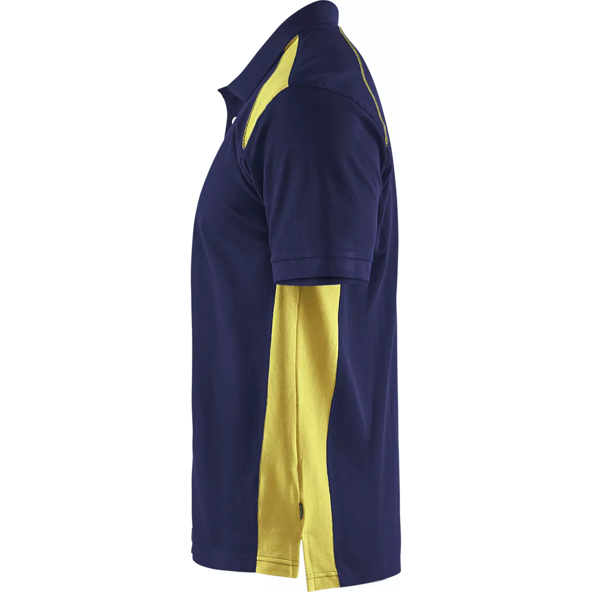 Blaklader 332410508933, Polo Shirt, Navy Blue/ Yellow, image 3