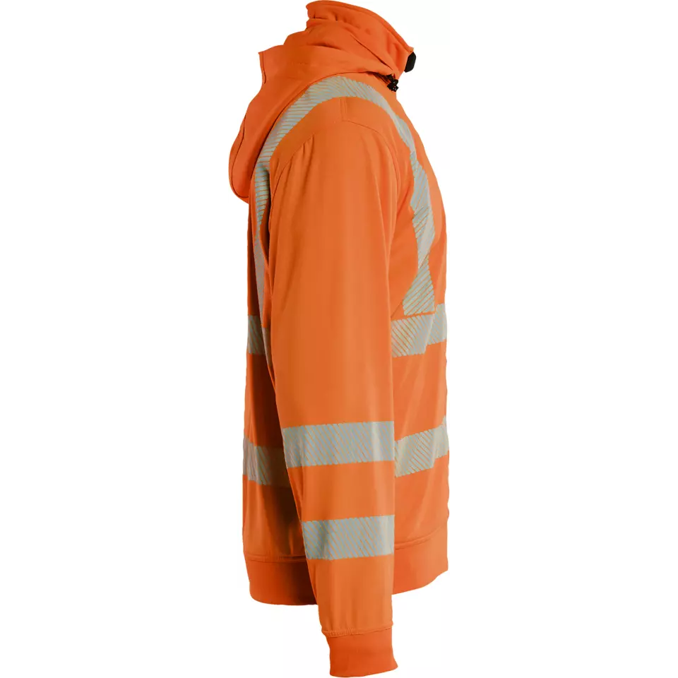 Blåkläder 357325385300, High Vis Sweatshirt mit abnehmbarer Kapuze, Orange, image 2, gallery thumbnail