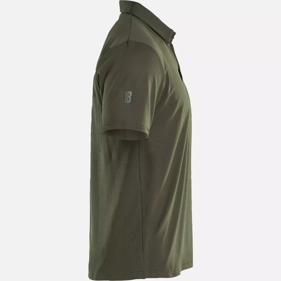 Blaklader 341611264209, Functional Polo Shirt with UV Protection, Forest Green, image 2, gallery thumbnail