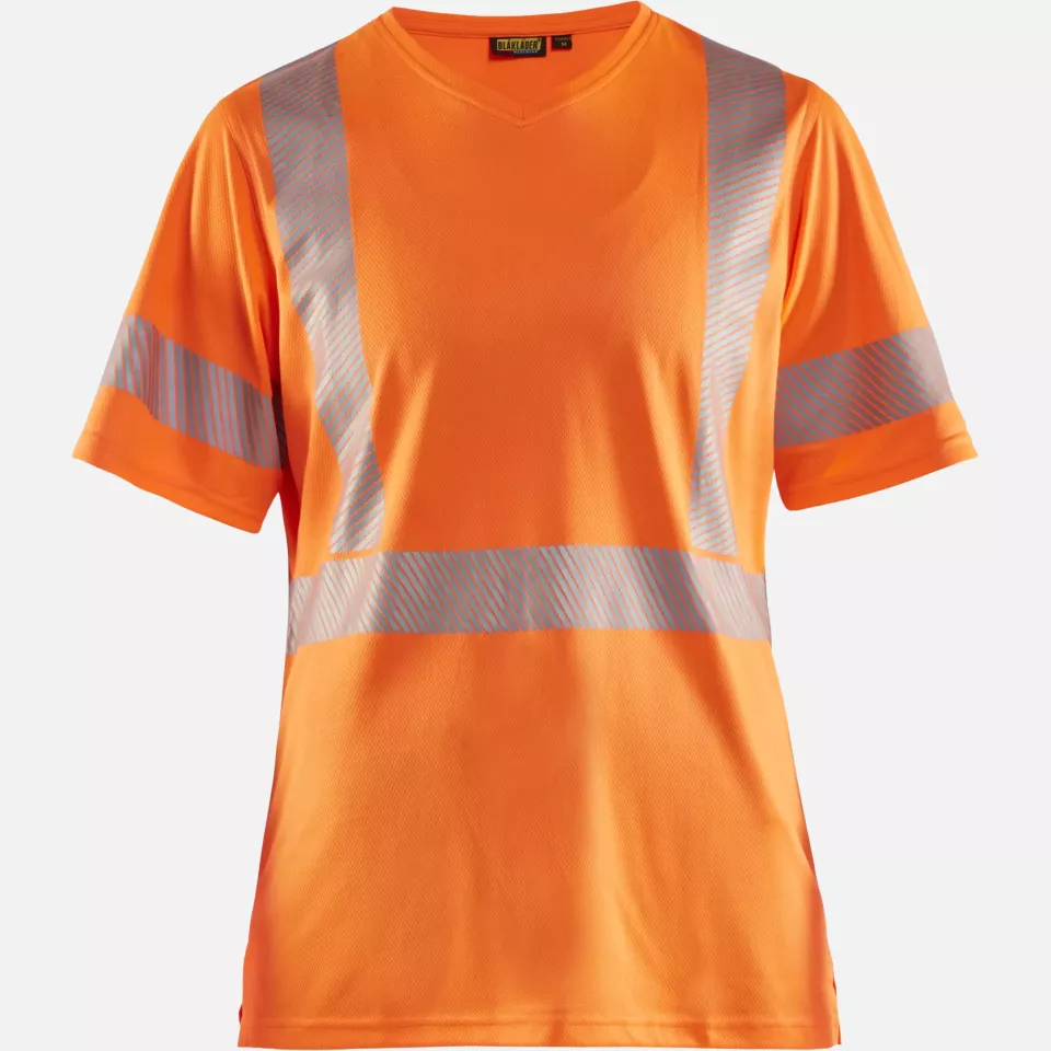 Blaklader 333610135300, High Vis Women's UV Protection T-Shirt, Orange, image 1, gallery thumbnail