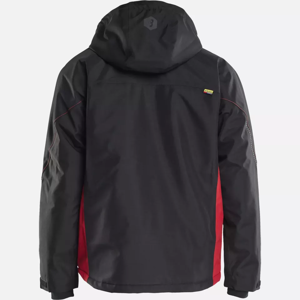 Blaklader 489019779956, Lined Lightweight Winter Jacket, Black/Red, image 4, gallery thumbnail