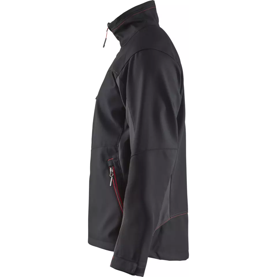 Blaklader 495025169956, Softshell Jacke, Schwarz/Rot, image 3, gallery thumbnail