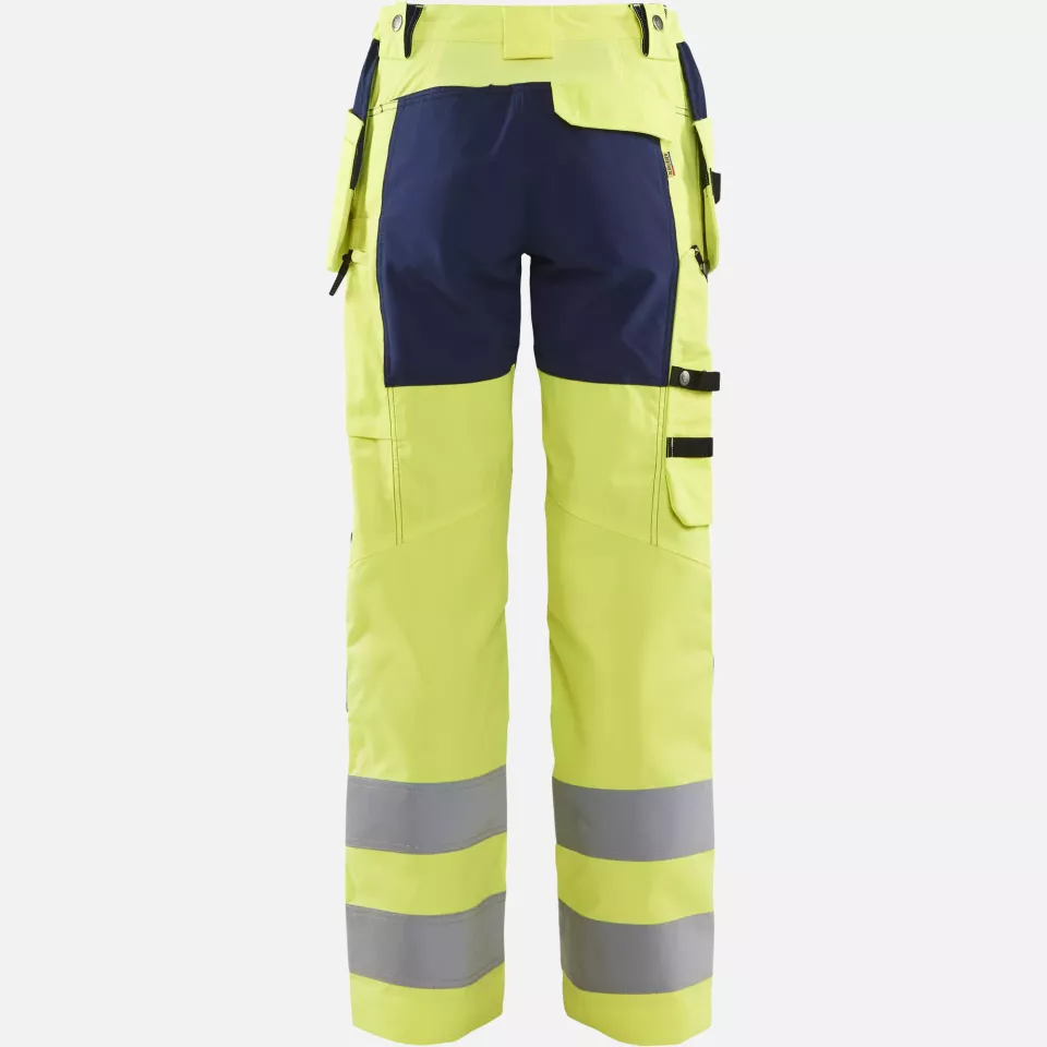 Blaklader 716318113389, High Vis Damen Stretch Arbeitshose, Gelb/Marineblau, image 4, gallery thumbnail