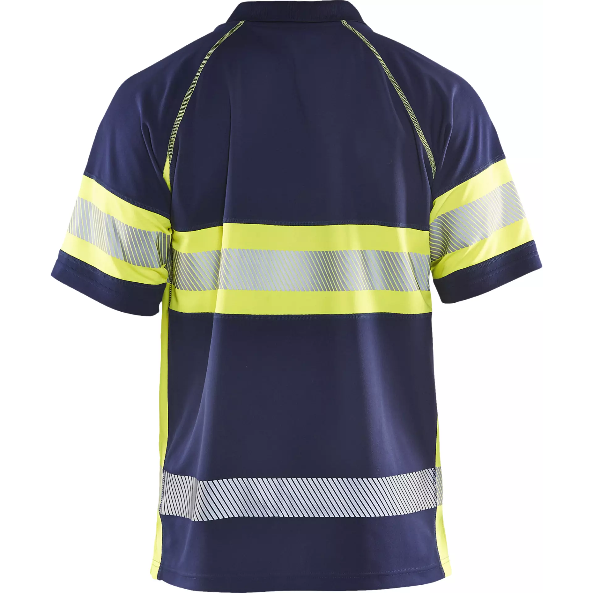 Blaklader 333810518933, High Vis UV Schutz Polo Shirt, Marineblau/ Gelb, image 4