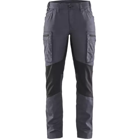 Blaklader Women's Stretch Work Trousers, Grey/Black