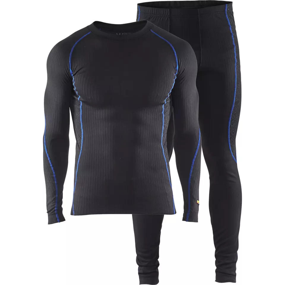 Blaklader 681017079985, LIGHT Underwear Set, Black/Cornflower Blue, image 1, gallery thumbnail