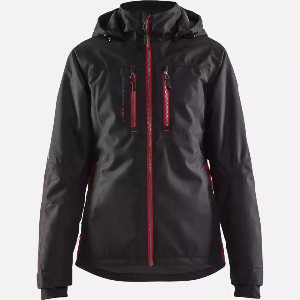 Blaklader 497219779956, Damen Gefütterte Leichte Winterjacke, Schwarz/Rot, image 1, gallery thumbnail
