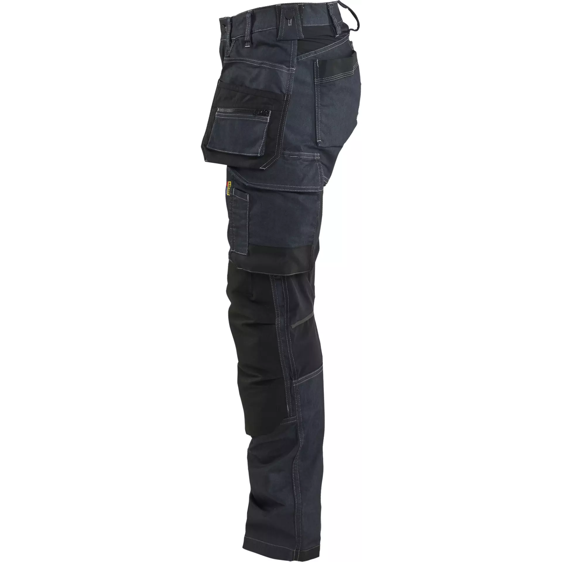 Blaklader 713211418999, Ladies' Stretch Denim Craftsman Work Trousers, Navy Blue/Black, image 3