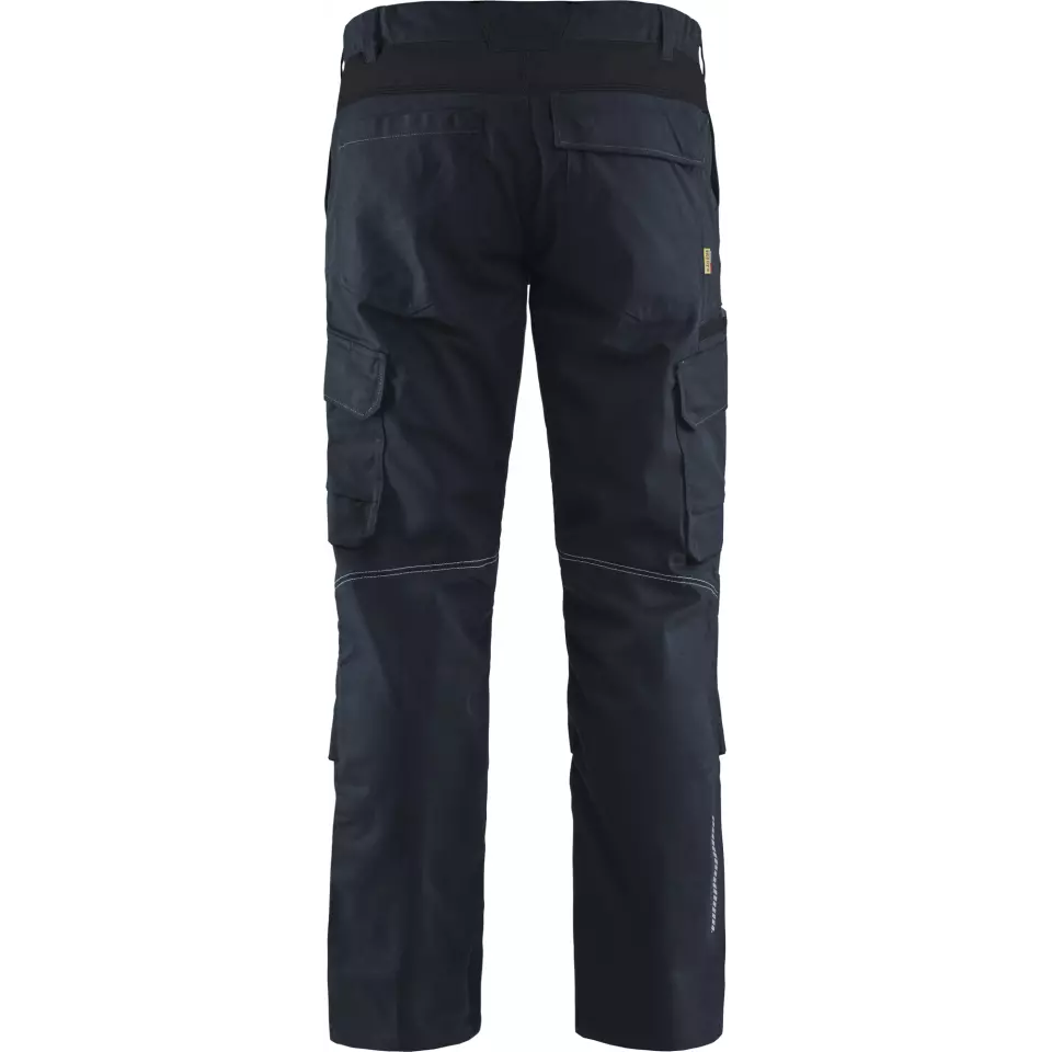Blaklader 144818328699, Industry Stretch Work Trousers with Knee Pad Pockets, Dark Navy/Black, image 4, gallery thumbnail
