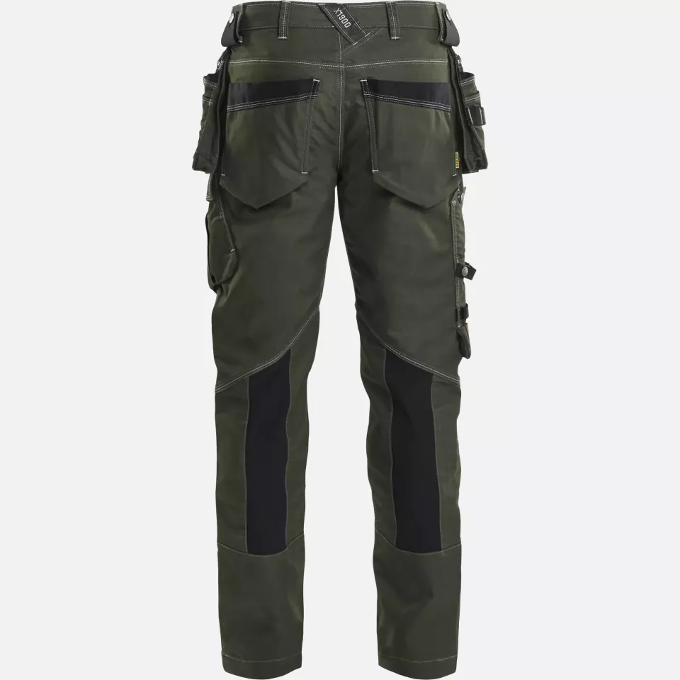 Blaklader 199011414298, X1900 Stretch Handwerker Arbeitshose, Waldgrün/Schwarz, image 4, gallery thumbnail