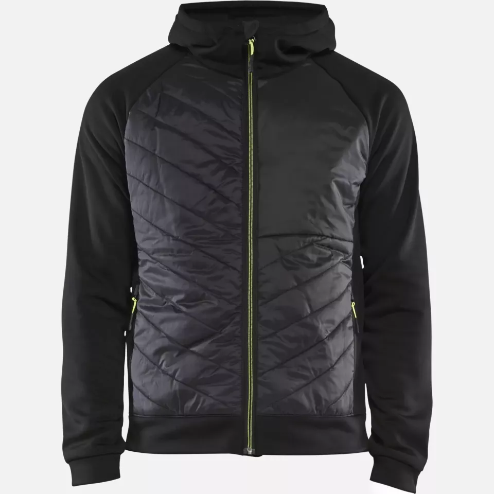 Blaklader 346325269933, Hybrid Sweatshirt, Black/Yellow, image 1, gallery thumbnail