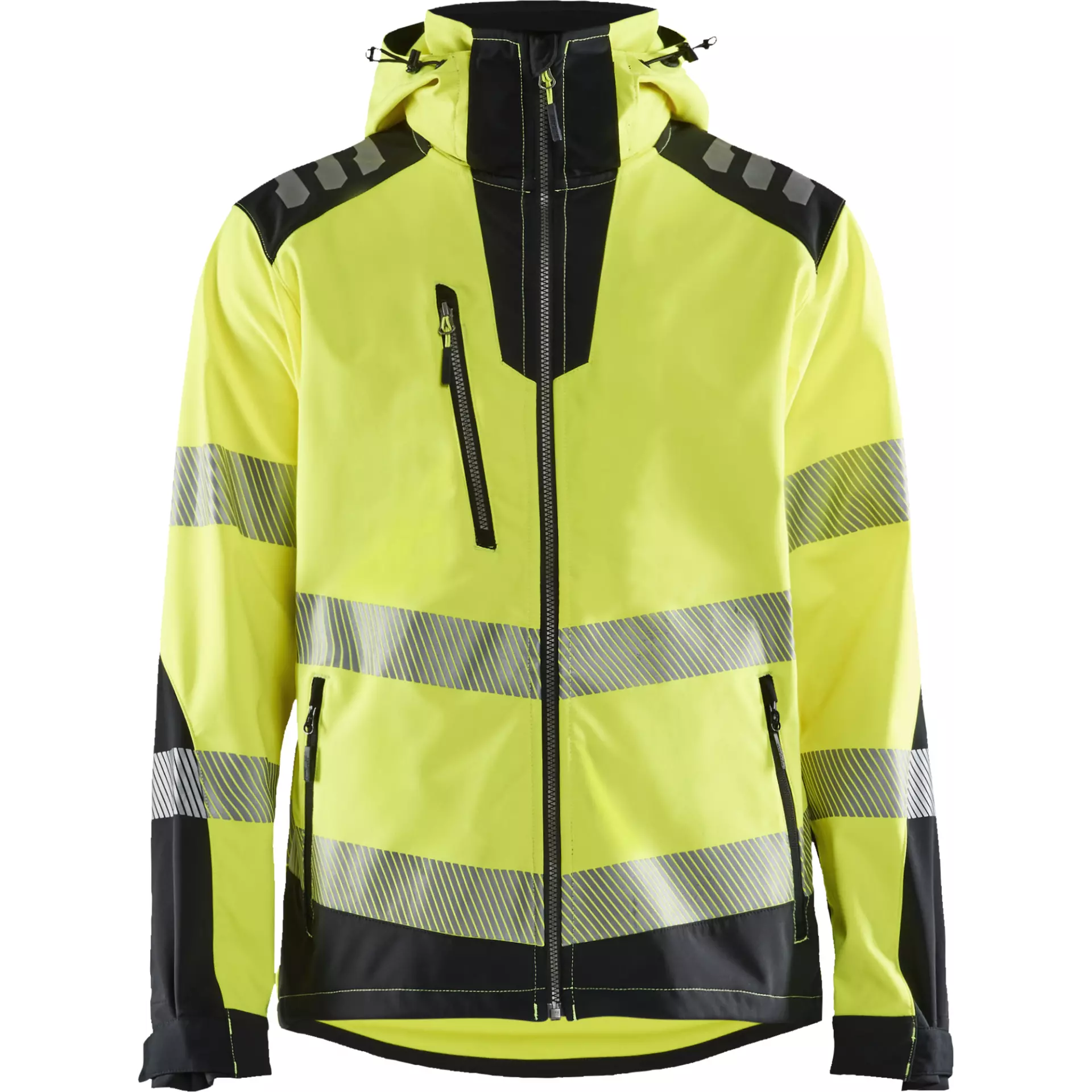 Blaklader 449125133399, High Vis Softshell Jacket, Yellow/Black