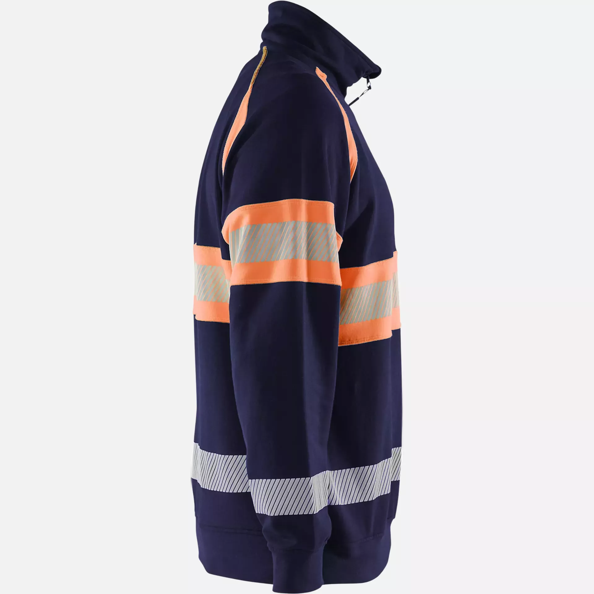 Blaklader 355311588953, High Vis Sweatshirt, Navy Blue/Orange, image 2