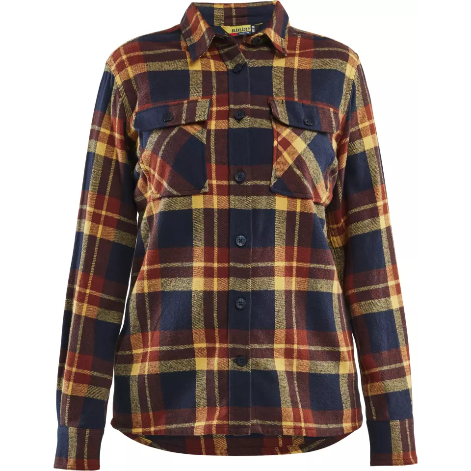 Blaklader 321811685986, Damen Flanellhemd, Rostrot/Dunkelblau, image 1, gallery thumbnail