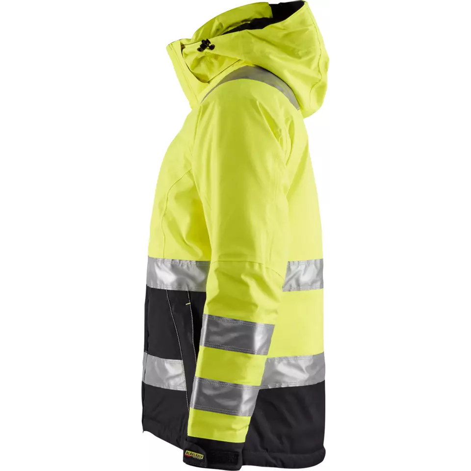 Blaklader 487219873399, High Vis Ladies Winter Jacket, Yellow/Black, image 3, gallery thumbnail