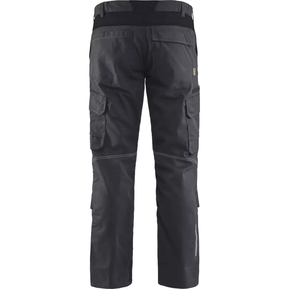 Blaklader 144818329699, Industry Stretch Work Trousers with Knee Pad Pockets, Medium Grey/Black, image 4, gallery thumbnail
