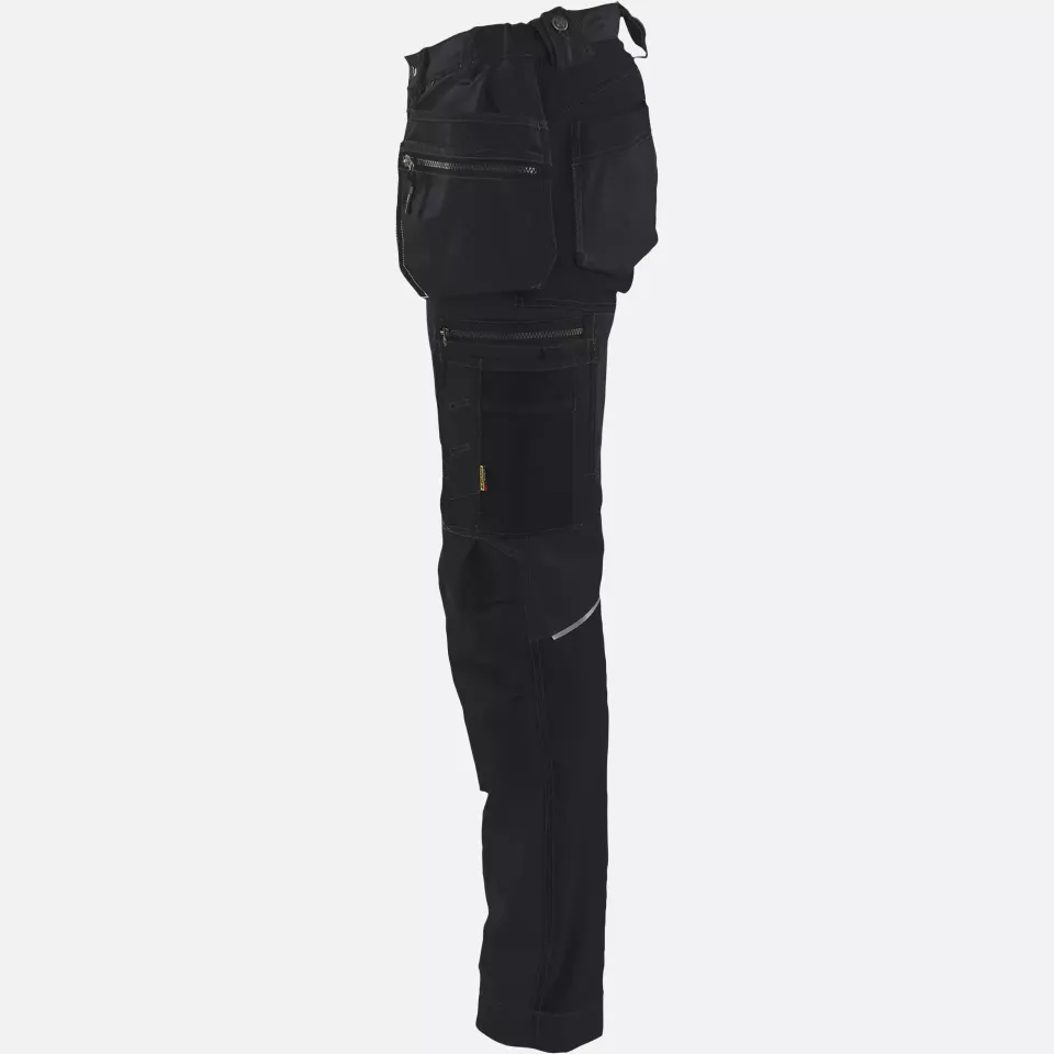 Blaklader 713013709999, Ladies Stretch Craftsman Work Trousers, Black, image 3, gallery thumbnail