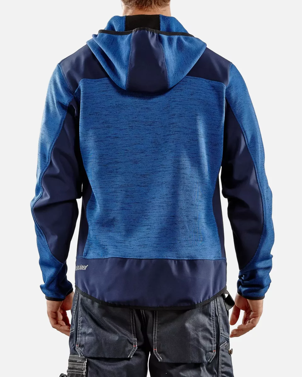 Blaklader 493021178889, Softshell Knitted Jacket, Navy/Navy, image 5, gallery thumbnail
