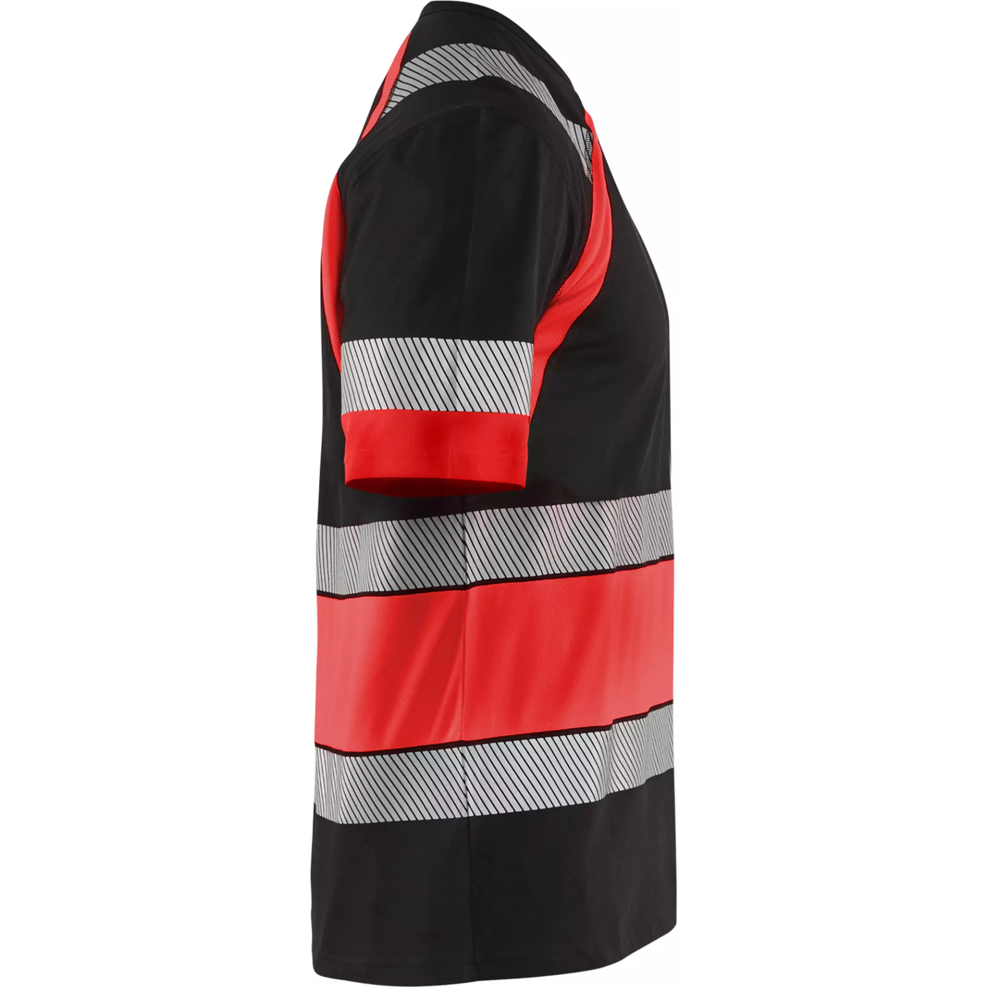 Blåkläder 342110309955, High Vis T-Shirt, Black/High Vis Red, image 2