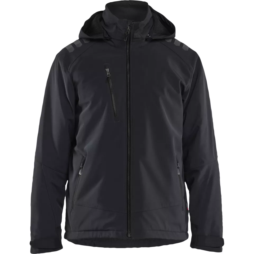 Blaklader 475025139999, Lightly Lined Softshell Winter Jacket, Black/Black