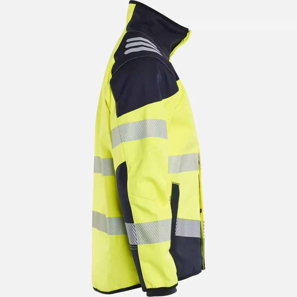 Blaklader 494815603389, Multi-Norm Softshell Jacket, Yellow/Navy, image 2, gallery thumbnail