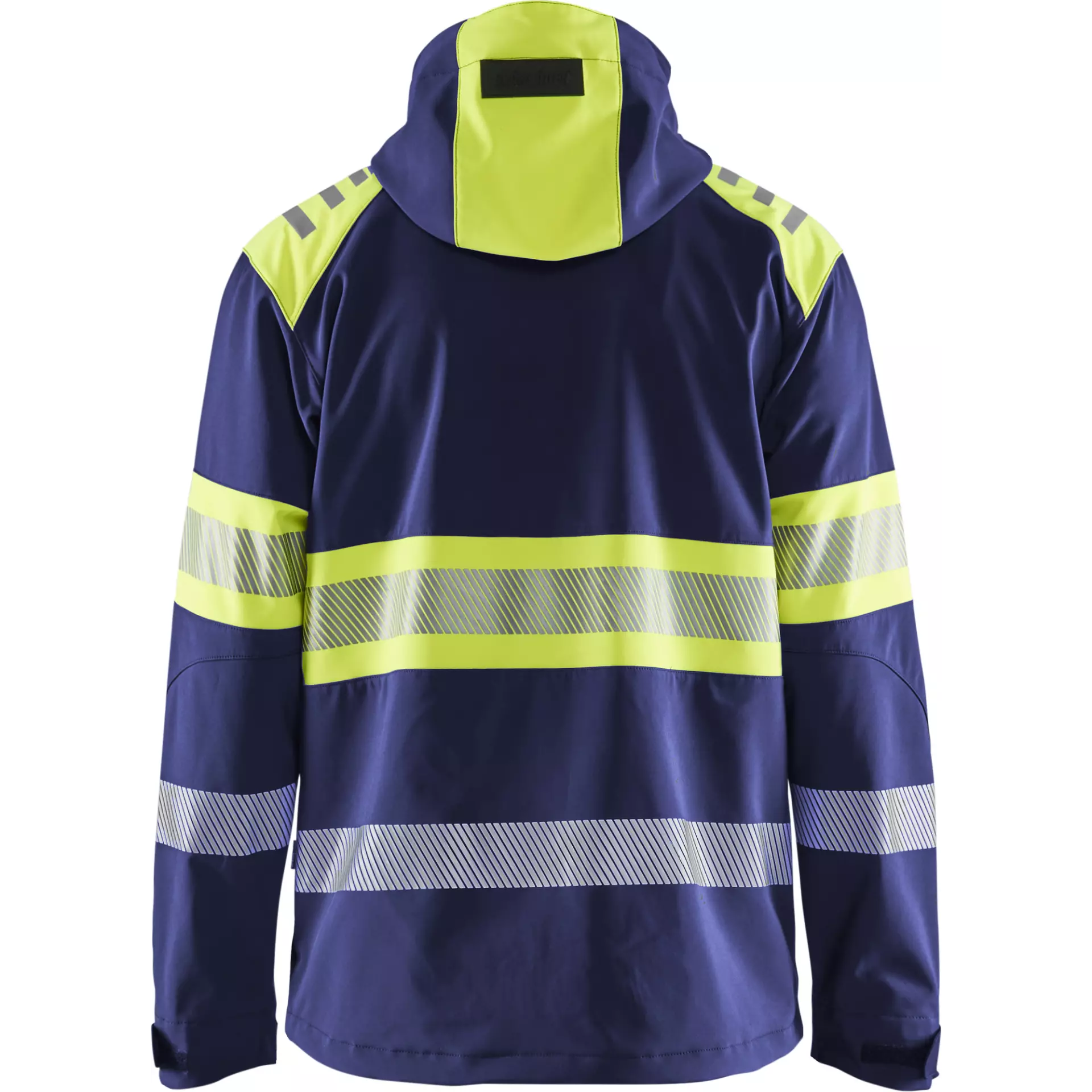 Blaklader 449425138933, High Vis Softshell Jacket, Navy/ Yellow, image 4